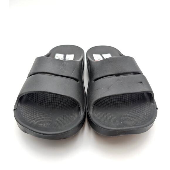 Oofos OOahh Sport Flex Recovery Slide Sandal Unisex Black Size USW6/M4 EU37 - Picture 2 of 11